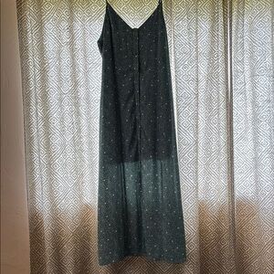 Green Sheer Sundress Dress